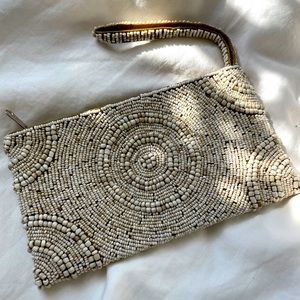 Tommy Bahama Hand Beaded Wristlet in Natural 💛